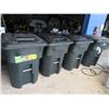 Image 1 : 6-Toter Rolling Waste Cans - 6 X $