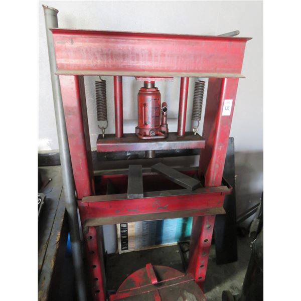 Red Metal H-Frame Press