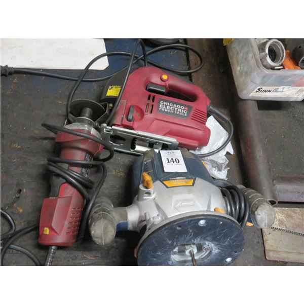 Chicago Electric Router, Jigsaw, Cut Off Tool