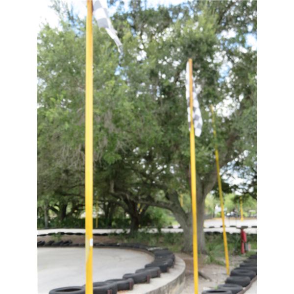 22-Yellow Flagpoles - 22 X $