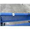 Image 2 : 6-Blue Metal Park Benches - 6 X $