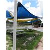 Image 1 : 5 Metal Post Canopy Cover, Sun Sail Shade