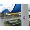 Image 2 : 5 Metal Post Canopy Cover, Sun Sail Shade