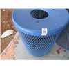 Image 2 : 12-Blue 4' Metal Waste Bins - 12 X $