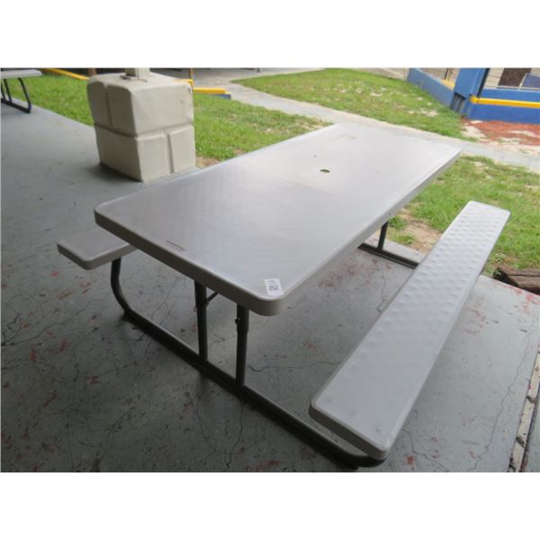 12-Lifetime White Plastic Picnic Table - 12 X $