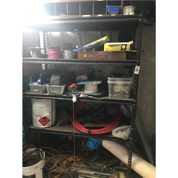 Metal Shelf w/Contents