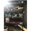 Image 1 : Metal Shelf w/Contents