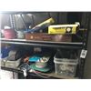 Image 2 : Metal Shelf w/Contents