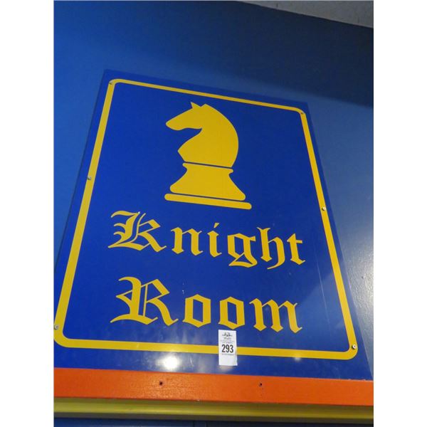 Knight Room Metal Sign