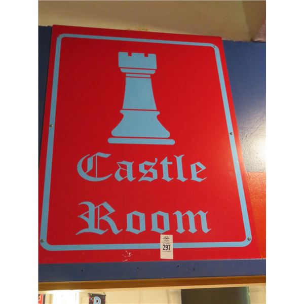 Castle Room Metal Sign