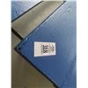 Image 3 : 6-Wood Steel Frame Blue Picnic Tables - 6 X $