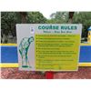 Image 1 : Golf Course Rules Welcome Sign