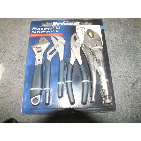 Mastercraft 4pc Pliers & Wrench Set