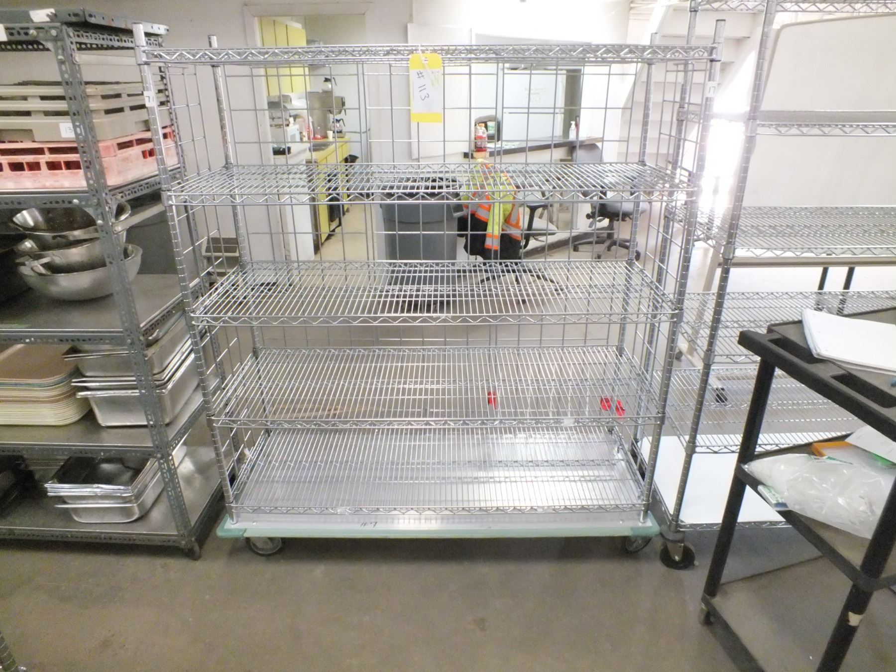 Stainless Steel Storage Rack On Wheels