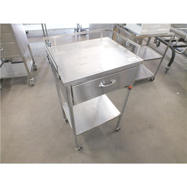 Stainless Steel Storage Cart On Wheels