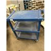 Image 1 : Blue Plastic Cart On Wheels
