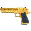 Image 1 : Magnum Research Desert Eagle .50 A.E. Titanium Gold with Tiger Stripes