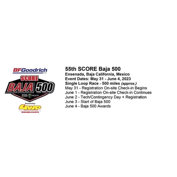 Race in the SCORE Baja 500 by Wide Open Baja