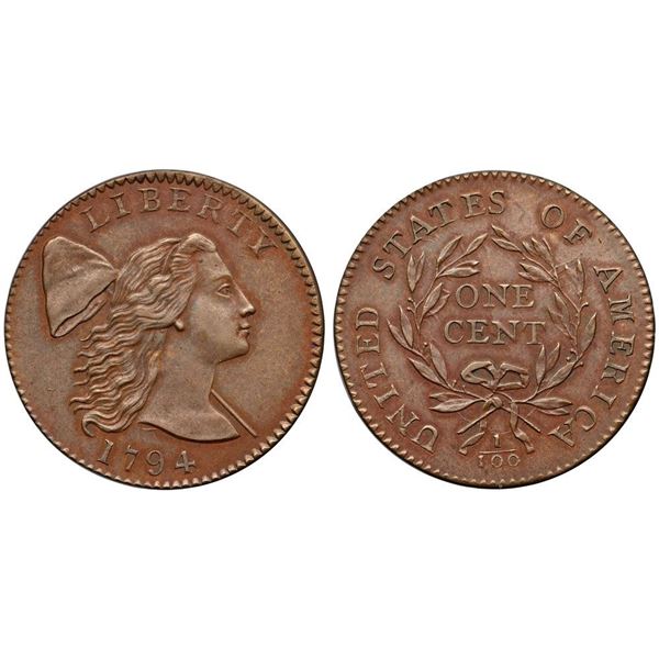 1794 S-28 R2 NGC graded MS61