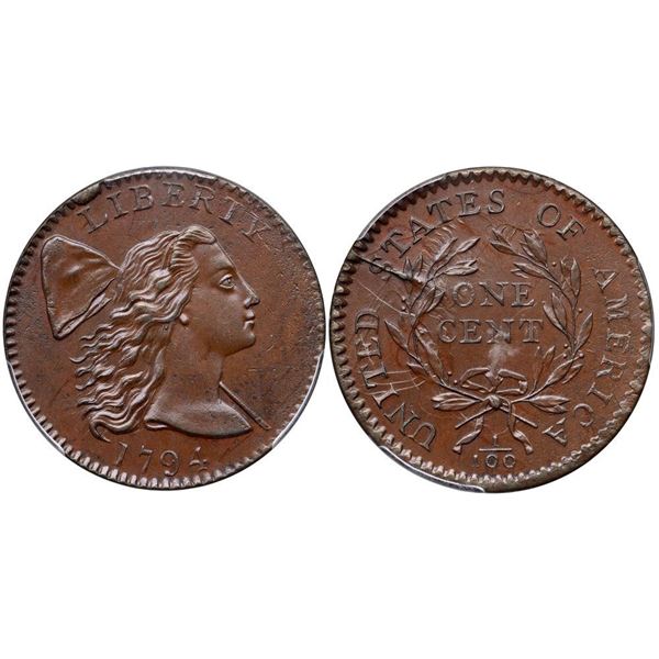 1794 S-32 R2 PCGS graded MS64+ Brown, CAC Approved