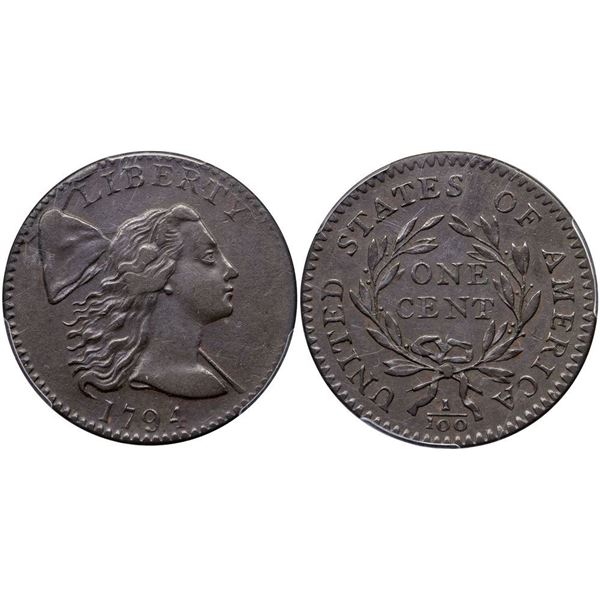 1794 S-34 R5+ PCGS graded XF45