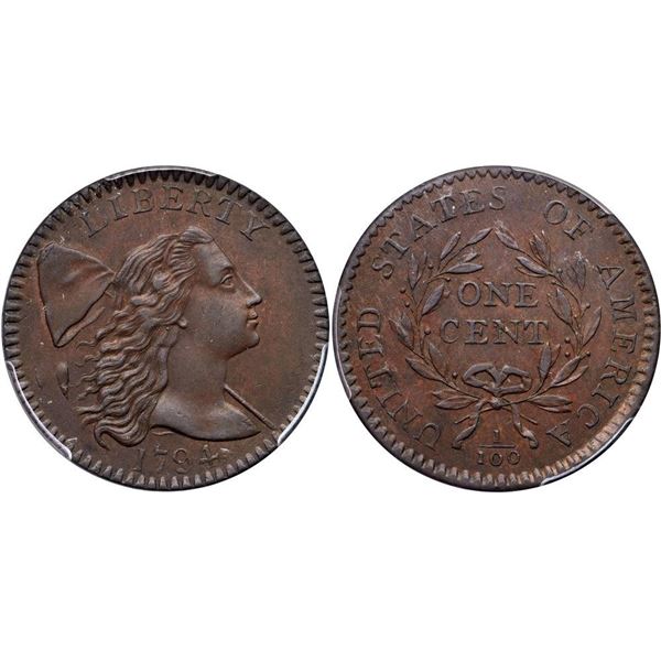 1794 S-38 R5 PCGS graded MS63 Brown