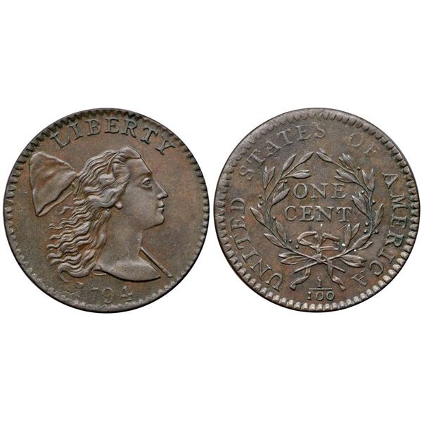 1794 S-42 R4 NGC graded MS62 Brown