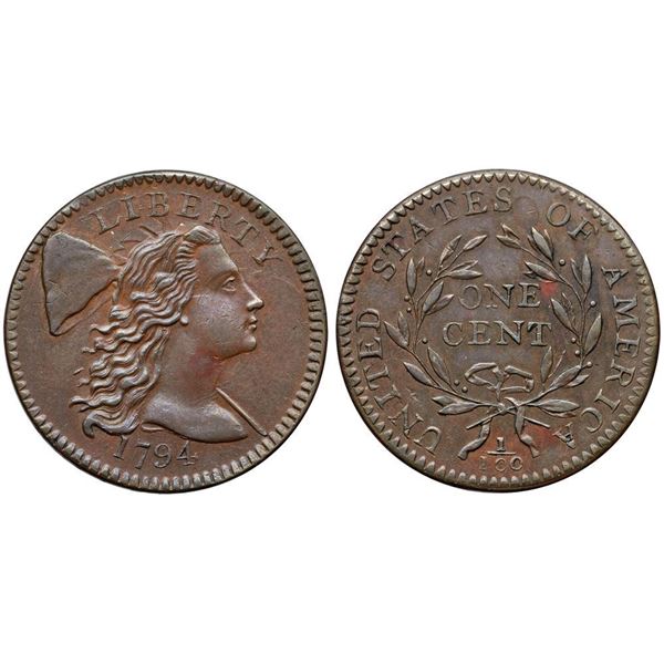 1794 S-60 R3 NGC graded AU58