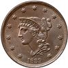 Image 2 : 1839 N-8 R1 Type of 1840 ANACS graded MS62 Brown