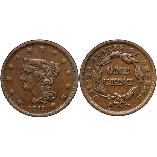 1841 N-7 R2 ANACS graded VF35