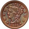Image 2 : 1846 N-11 R1 Medium Date ANACS graded MS62 Brown