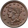 Image 2 : 1847 N-5 R3+ Repunched 84 ANACS graded MS63 Brown