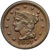 Image 2 : 1847 N-24 R1 ANACS graded AU55