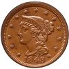 Image 2 : 1848 N-17 R1 ANACS graded MS63 Brown