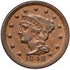 Image 2 : 1848 N-25 R4 ANACS graded AU55 Details Date Area Tooled