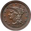 Image 2 : 1849 N-23 R3 ANACS graded AU58, Recolored