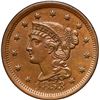 Image 2 : 1853 N-25 R1 Repunched 1 ANACS graded MS63 Brown