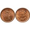 Image 1 : 1855 N-4 R1 Upright 55 ANACS graded MS65 Red & Brown