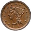 Image 2 : 1855 N-7 R1 Upright 55 ANACS graded AU58