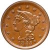 Image 2 : 1855 N-9 R1 Italic 55 with Knob-on-Ear ANACS graded MS62 Brown