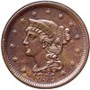 Image 2 : 1856 N-14 R1 Italic 5 ANACS graded MS62 Brown