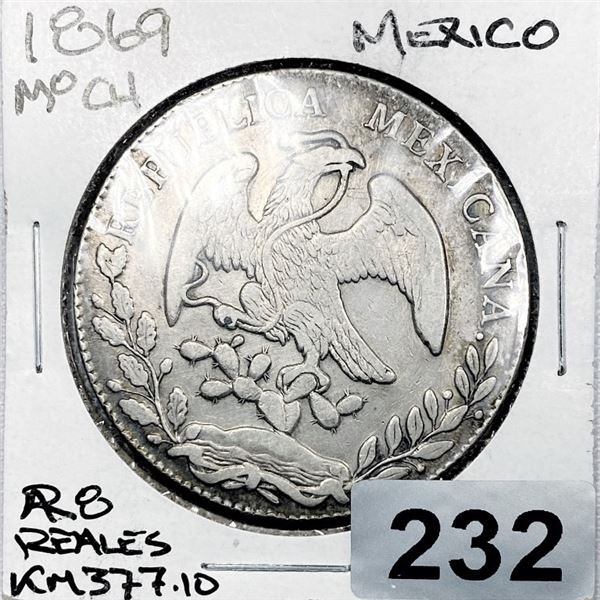 1869 Mexico 8 Reales - BU