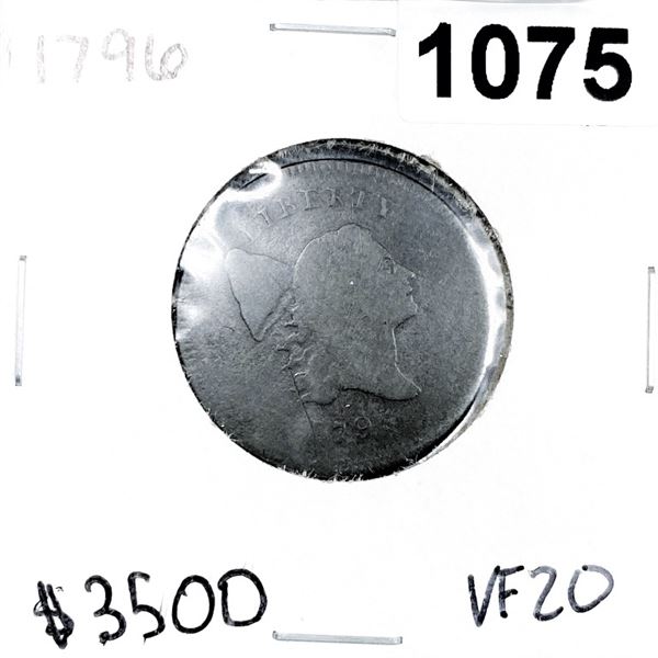 1796 Liberty Cap Half Cent -VF20