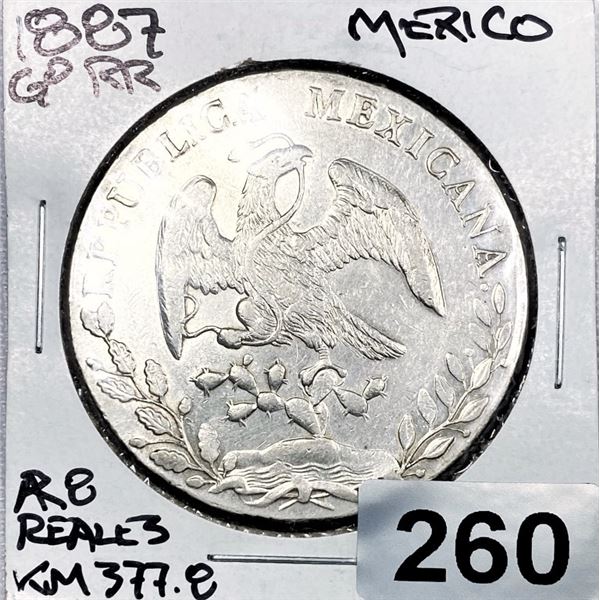 1888 Mexico 8 Reales - BU