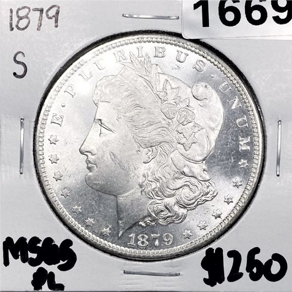 1879-S Morgan Silver Dollar -MS65 PL