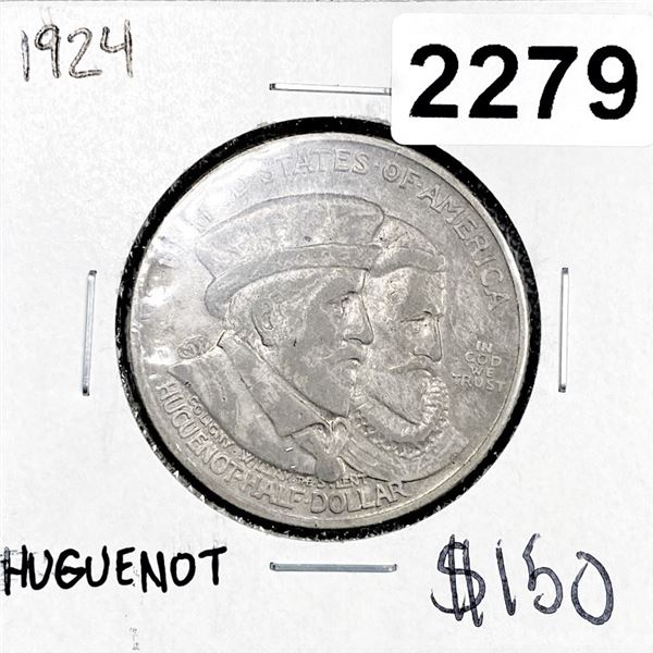 1924 Huguenot Half Dollar -