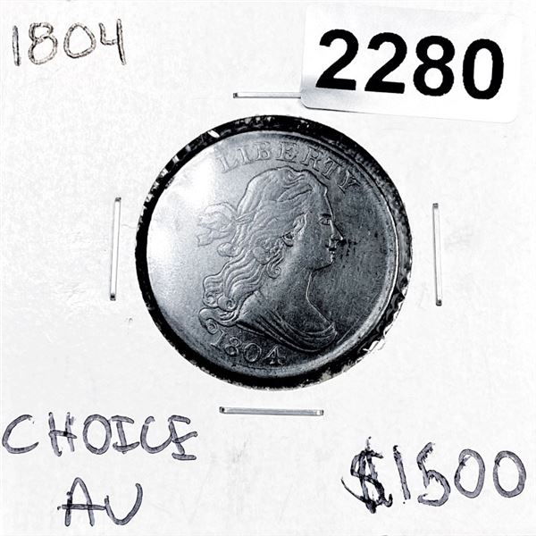 1904 Draped Bust Half Cent - Choice AU