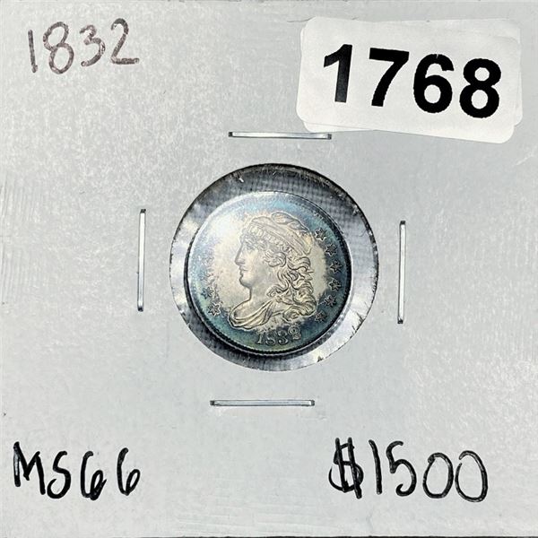 1832 Capped Bust Half Dime -MS66