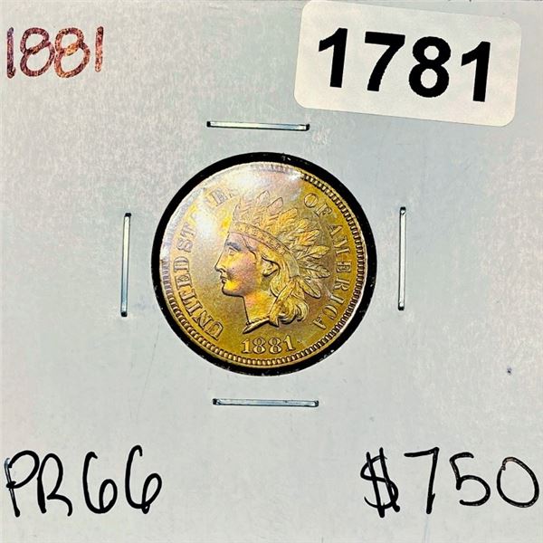 1881 Indian Head Cent -PR66