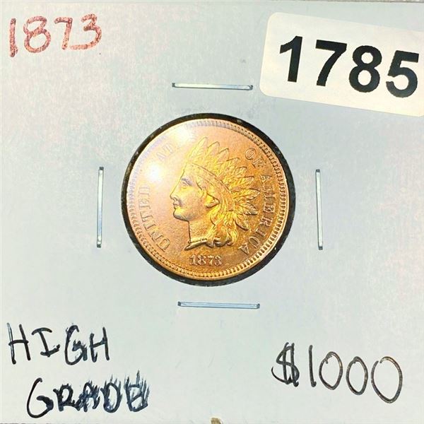 1873 Indian Head Cent - High Grade